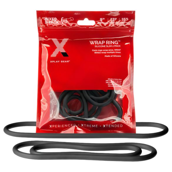 Conjunto de Anéis Perfeitos Slim - Preto (3 unid.)