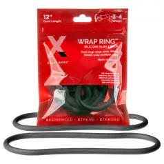 Perfect Fit Slim Wrap 12 - anel peniano fino - preto (30cm)