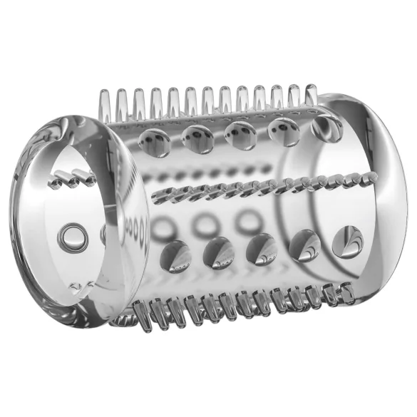 Stay Hard - anel peniano com pontas estimuladoras - silicone transparente