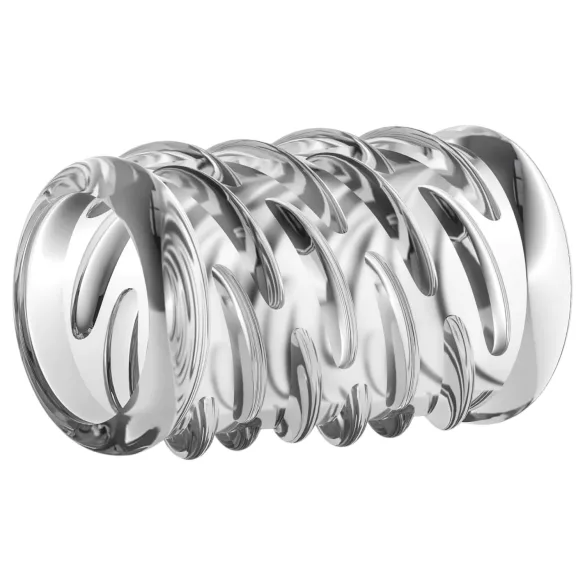 Stay Hard - anel peniano texturizado - transparente