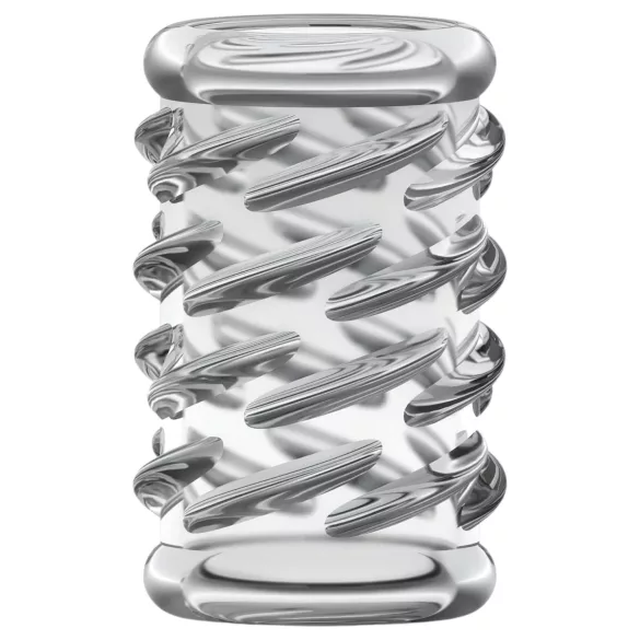 Stay Hard - anel peniano texturizado - transparente