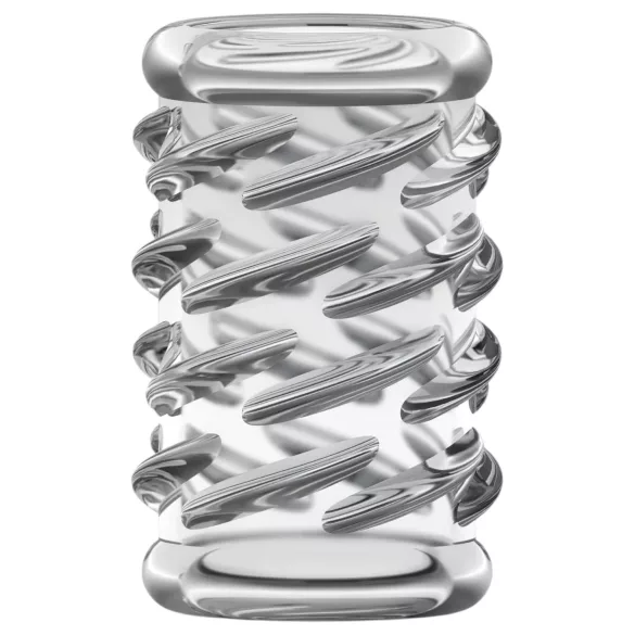 Stay Hard - anel peniano texturizado - transparente