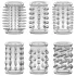 Stay Hard - anel peniano kit - transparente (6 unidades)