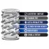 Stay Hard - anel peniano kit - transparente (6 unidades)