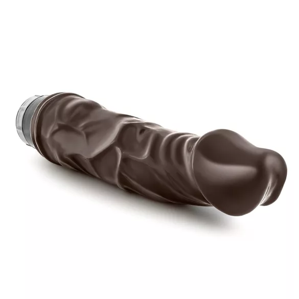 Dr. Skin Vibe No.6 - vibrador realístico - silicone marrom