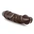 Dr. Skin Vibe No.6 - vibrador realístico - silicone marrom