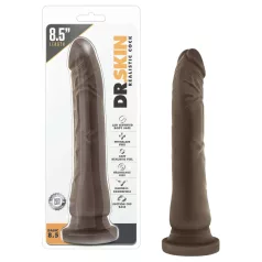   Dr. Skin 8,5 - dildo realista com ventosa (castanho, 20,5 cm)