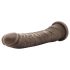 Doutor Pele 8,5 - Dildo Realista com Ventosa - Marrom (20,5cm)