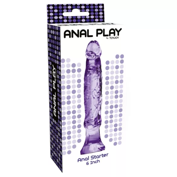 Toyjoy - plug anal realista - 16cm - roxo