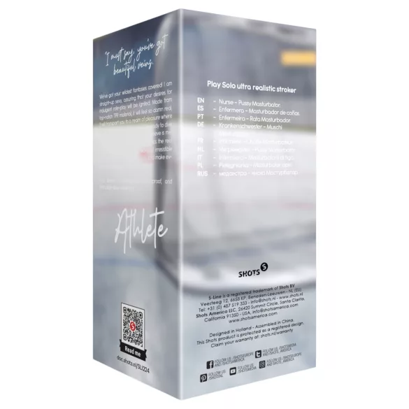 S-Line Athlete - rabo artificial realista (cor de pele)