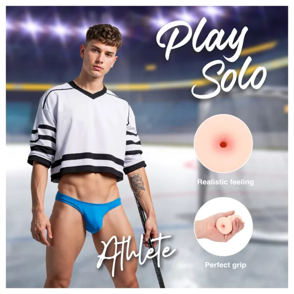 S-Line Athlete - rabo artificial realista (cor de pele)