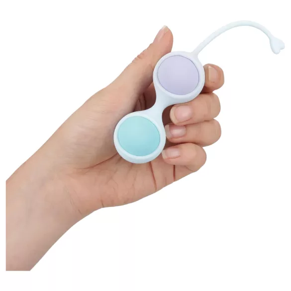 Loveline - bolas tailandesas vibratórias com controle - silicone azul