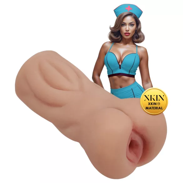 XKIN Naughty Nurse Trixie - masturbador vagina realista (cor natural)