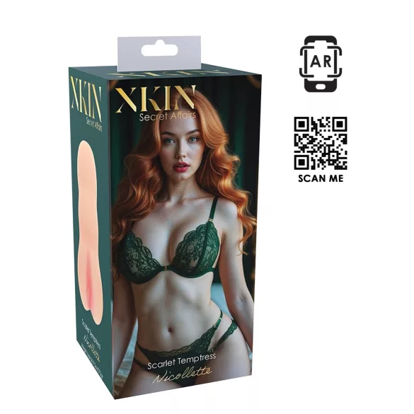 XKIN Temtress Nicolette - masturbador vagina realista (cor de pele)