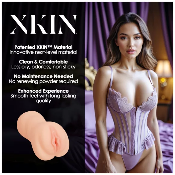 XKIN Sweet Delilah - masturbador vagina realista (cor natural)