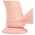 RealRock - vibrador realista de dupla densidade (cor de pele) - 15 cm