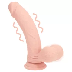   RealRock - vibrador realista de dupla densidade (cor de pele) - 18 cm