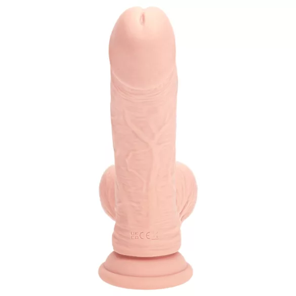 RealRock - vibrador realista de dupla densidade (cor de pele) - 18 cm
