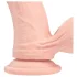 RealRock - vibrador realista de dupla densidade (cor de pele) - 18 cm