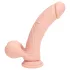 RealRock - vibrador realista de dupla densidade (cor da pele) - 20 cm