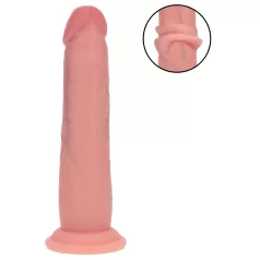  RealRock - dildo realista de dupla densidade (cor de pele) - 18,5 cm
