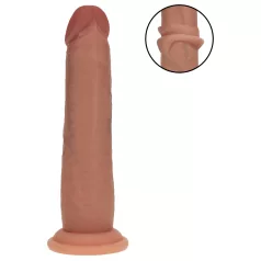   RealRock - dildo realista de dupla densidade (bronzeado) - 18,5 cm