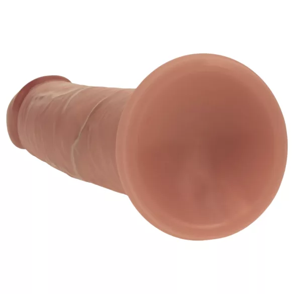RealRock - dildo realista de dupla densidade (bronzeado) - 18,5 cm