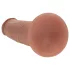 RealRock - dildo realista de dupla densidade (bronzeado) - 18,5 cm