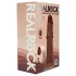 RealRock - dildo realista de dupla densidade (castanho) - 20,5 cm