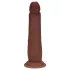 RealRock - dildo realista de dupla densidade (castanho) - 20,5 cm