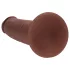 RealRock - dildo realista de dupla densidade (castanho) - 20,5 cm