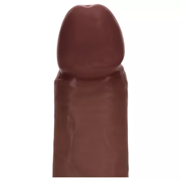 RealRock - dildo realista de dupla densidade (castanho) - 20,5 cm