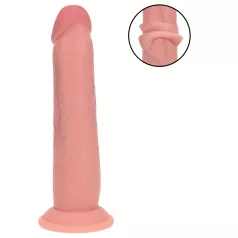   RealRock - dildo realista de dupla densidade (cor de pele) - 20,5 cm