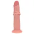 RealRock - dildo realista de dupla densidade (cor de pele) - 20,5 cm