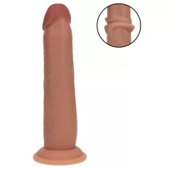   RealRock - dildo realista de dupla densidade (bronzeado) - 20,5 cm