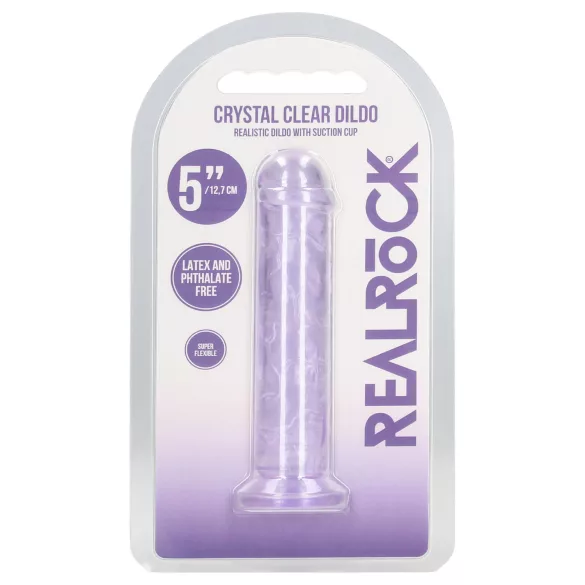 RealRock - dildo realista com ventosa (roxo) - 12,7 cm