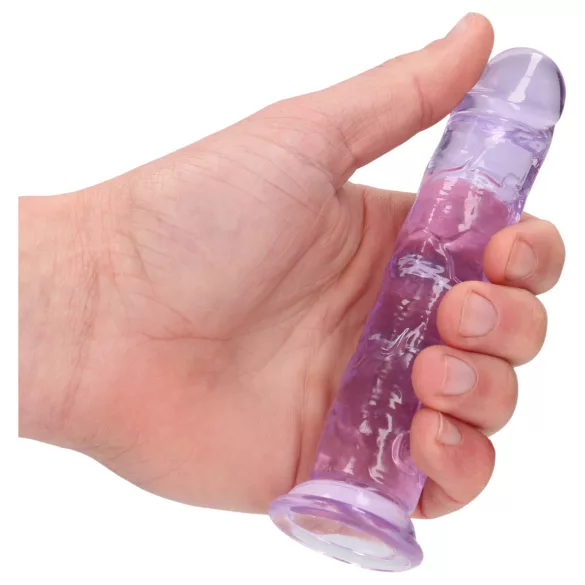RealRock - dildo realista com ventosa (roxo) - 12,7 cm