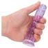 RealRock - dildo realista com ventosa (roxo) - 12,7 cm