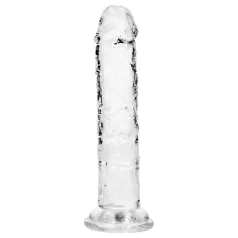   RealRock - dildo realista com ventosa (transparente) - 12,7 cm