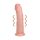 REALROCK - Vibrador com ventosa - natural (20,5 cm)