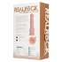 RealRock - vibrador com ventosa - realista - 18cm - cor natural