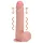 RealRock - vibrador com ventosa e movimento de pressão - pele - 20,5cm