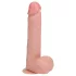 RealRock - vibrador com ventosa e movimento de pressão - pele - 20,5cm