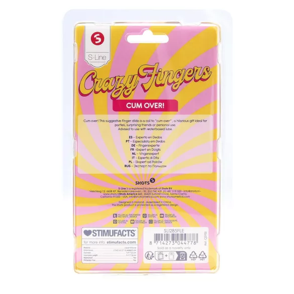 S-Line - dildo de dois dedos (cor natural)