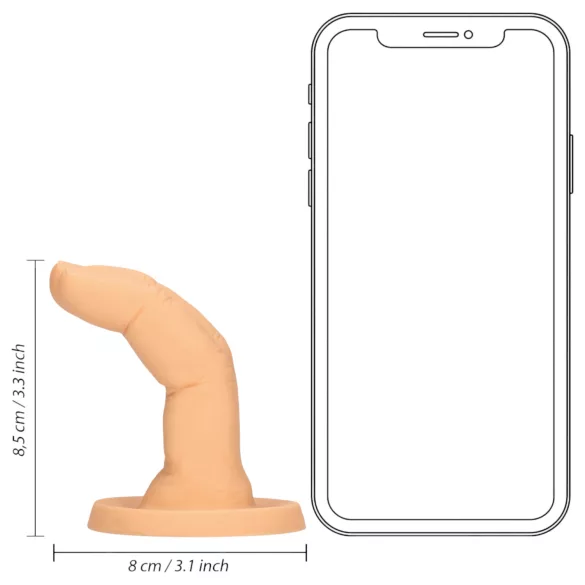S-Line - dildo de dois dedos (cor natural)