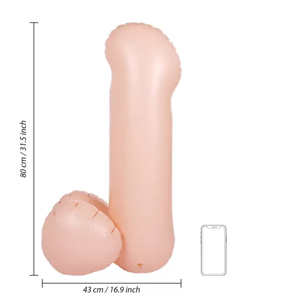 S-Line - Blow Me Up - balão insuflável em forma de pénis (80 cm)
