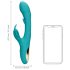 Loveline - vibrador borboleta com língua (turquesa)