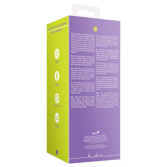 Loveline - vibrador rotativo recarregável - silicone rosa