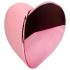 Loveline Tapping Heart - vibrador recarregável rosa para clitóris