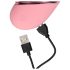Loveline Tapping Heart - vibrador recarregável rosa para clitóris